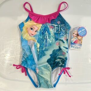 Disney Girls Toddler One Piece Frozen Elisa Swimsuits 2T NWT